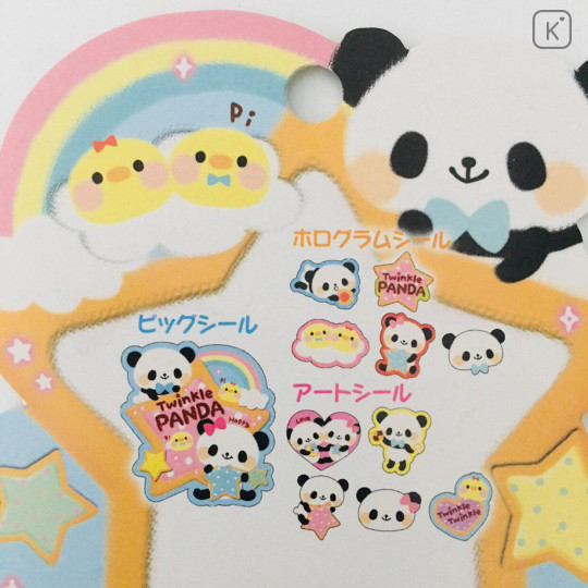 Cute Sticker Flakes 71pcs - Twinkle Panda - 2