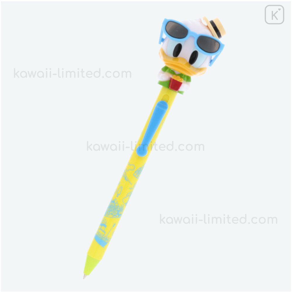 Japan Disney Resort Limited Big Head Moving Glasses Ball Pen - Donald Duck