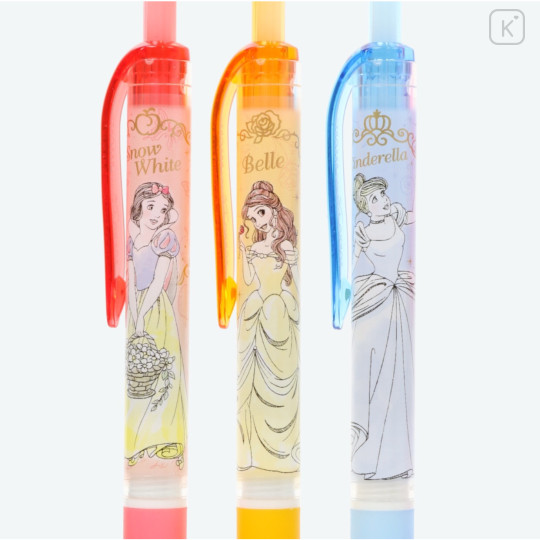 Disney Japan Tokyo Resort Limited Signo Clip 0.5 Gel Pen Set - Princess Gathering Set - 2