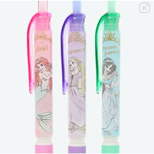 Disney Japan Tokyo Resort Limited Signo Clip 0.5 Gel Pen Set - Princess Gathering Set - 3