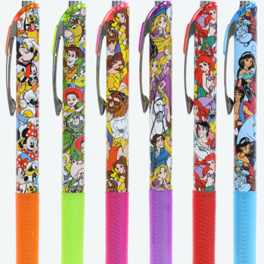 Japan Tokyo Disney Resort Limited 0.5mm Energel Gel Pen - Princess Gathering Set - 1