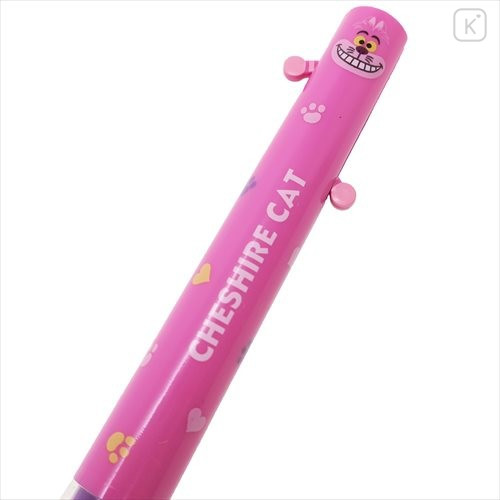 Japan Disney Two Color Mimi Pen - Cheshire Cat & Paw - 2
