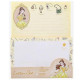 Japan Disney Letter Envelope Set - Beauty and the Beast Belle My Closet