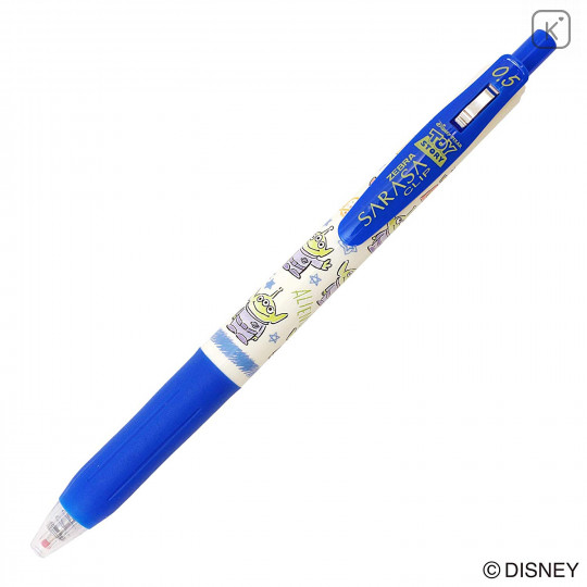 Japan Disney Sarasa Clip Gel Pen - Aliens / Cobalt Blue - 2