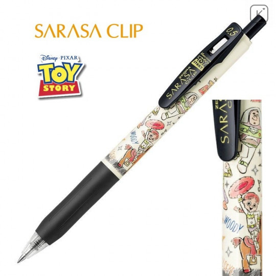 Japan Disney Sarasa Clip Gel Pen - Toy Story / Black - 1
