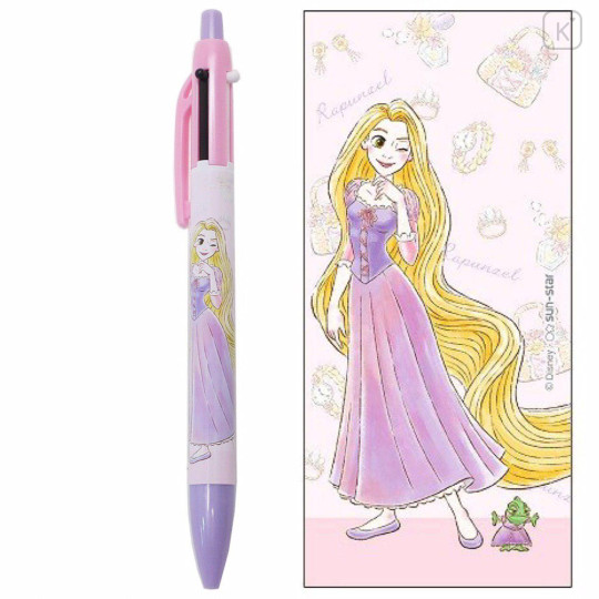 Japan Disney 2+1 Multi Ballpoint Pen & Mechanical Pencil - Princess Rapunzel My Closet - 1