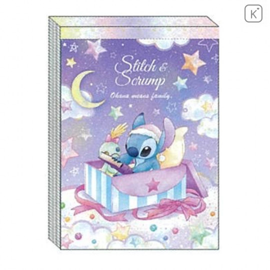Japan Disney A6 Notepad - Stitch Star Night - 1
