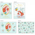 Japan Disney A6 Notepad - Little Mermaid Ariel My Closet - 2