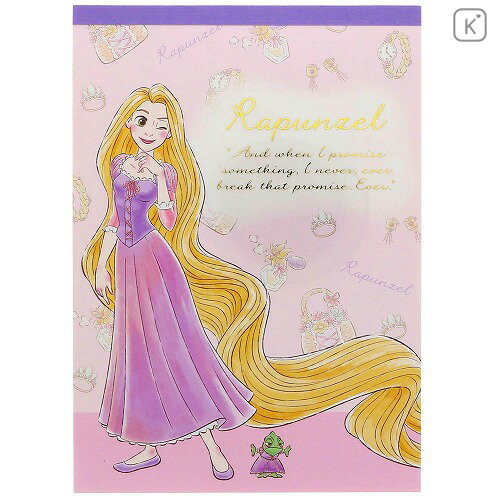 Japan Disney A6 Notepad - Rapunzel My Closet - 1