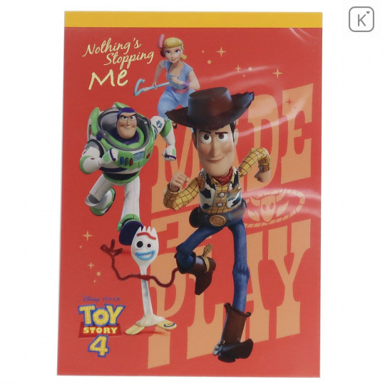 Japan Disney A6 Notepad - Toy Story 4 Woody Nothing Stopping Me - 1