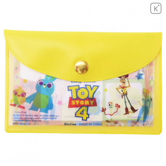 Japan Disney Store Toy Story 4 Yellow Sticky Notes & Folder Set - 1