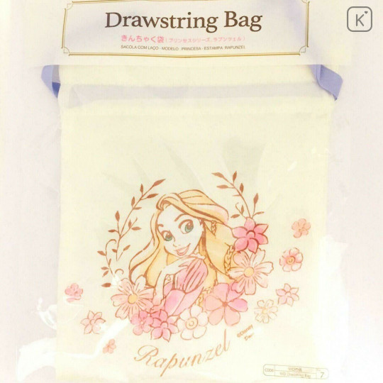Japan Disney Drawstring Bag - Princess Rapunzel - 1