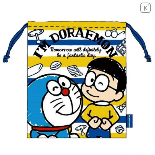 Japan Doraemon Drawstring Bag - I am Doraemon - 1
