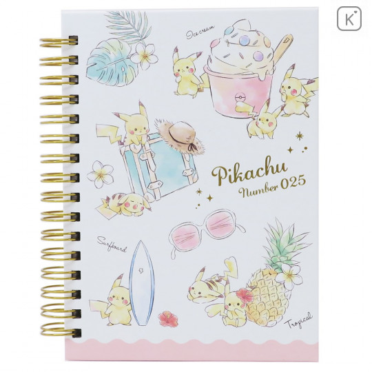 Pokemon A6 Notebook - Pikachu number025 Summer Time - 1