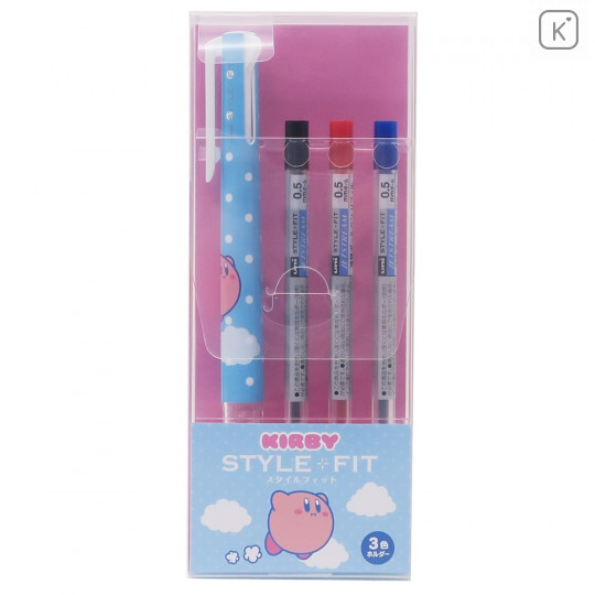 Japan Kirby Style Fit 3 Color Multi Ball Pen - 1