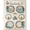 Japan Disney Tracing Deco Stickers - Princess Jasmine & Flower - 1