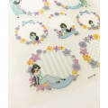 Japan Disney Tracing Deco Stickers - Princess Jasmine & Flower - 2