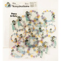 Japan Disney Tracing Deco Stickers - Princess Jasmine & Flower - 3