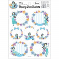 Japan Disney Tracing Deco Stickers - Princess Jasmine & Flower - 4