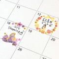 Japan Disney Tracing Deco Stickers - Princess Jasmine & Flower - 6