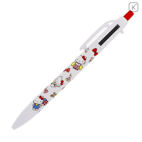 Japan Sanrio 2+1 Multi Color Ball Pen & Mechanical Pencil - Hello Kitty White - 1