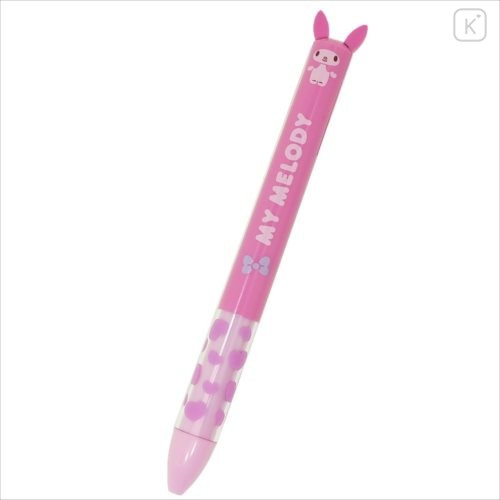Japan Sanrio Two Color Mimi Pen - My Melody Pink - 1