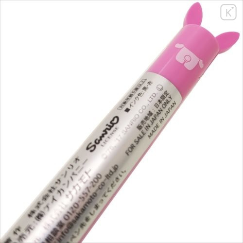 Japan Sanrio Two Color Mimi Pen - My Melody Pink - 2