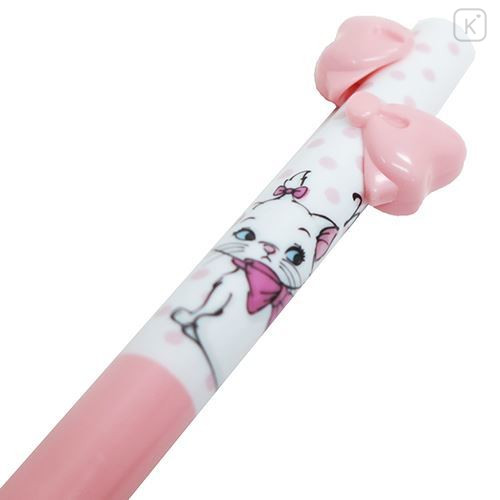 Japan Disney Two Color Mimi Pen - Marie Cat & Ribbon - 2
