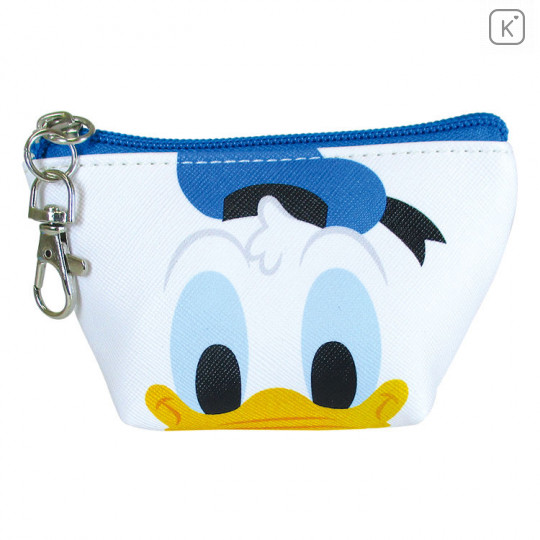 Japan Disney Triangular Mini Pouch - Donald Duck Faces - 1
