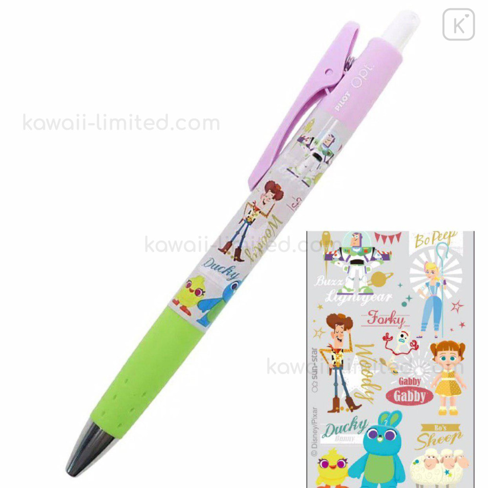 Japan Disney Pilot Opt Pen Toy Story 4 Grey Kawaii Limited