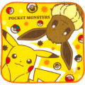Japan Pokemon Fluffy Handkerchief - Pikachu & Eevee - 1
