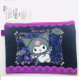 Japan Limited Sanrio Pencil Case Makeup Bag - Kuromi Black