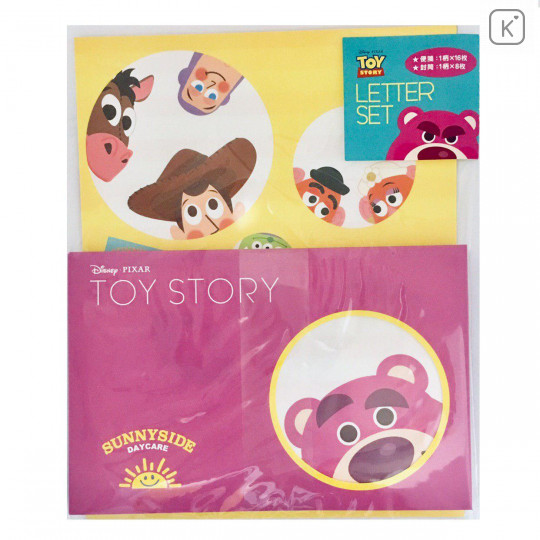 Japan Disney Letter Envelope Set - Toy Story Woody & Lotso Bear - 1