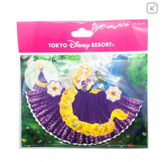 Japan Disney Resort Limited Princess Dress Rapunzel Memo - 2