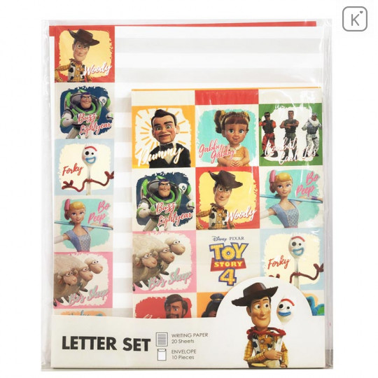 Japan Disney Letter Envelope Set - Toy Story 4 Woody & New Friends - 1