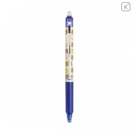 Japan San-X Rilakkuma FriXion Erasable 0.5mm Gel Pen - Blue - 1