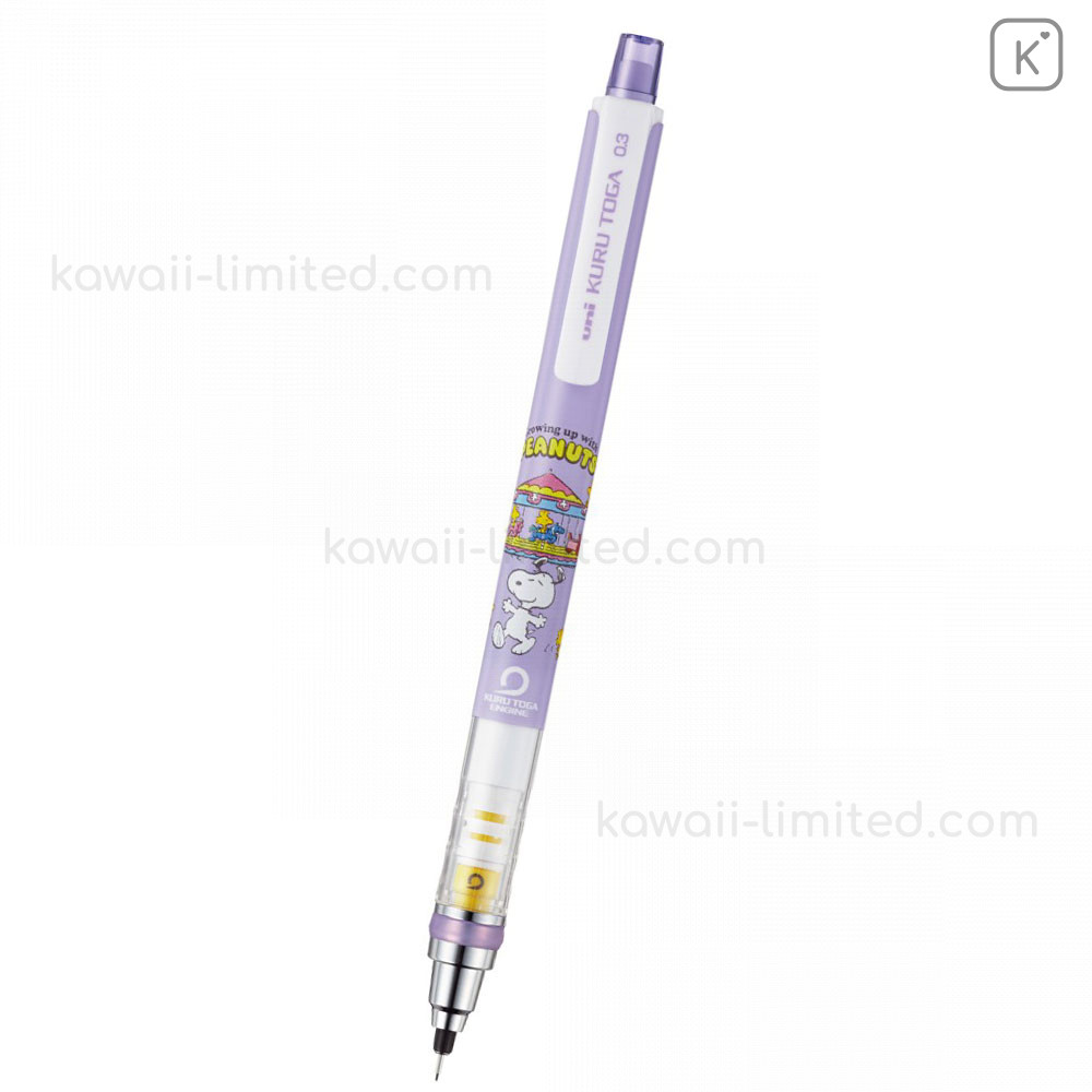 SNOOPY KURU TOGA Mechanical Pencil Snoopy 0.3mm Limited Edition PEANUTS x uni 