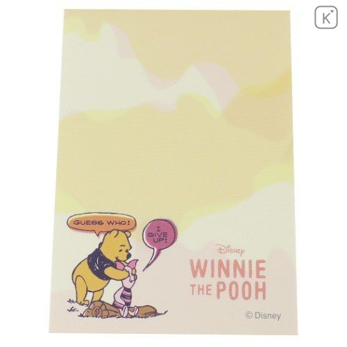 Japan Disney Mini Notepad - Winnie the Pooh - 2