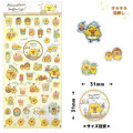 Japan San-X Sticker Sheet - Rilakkuma / Kiiroitori Muffin Cafe B - 1