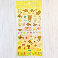 Japan San-X Rilakkuma Bear Clear Seal Sticker - Summer Time