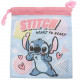 Japan Disney Drawstring Bag - Stitch Heart to Heart