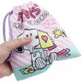 Japan Snoopy Drawstring Bag - Pink Stripe - 3