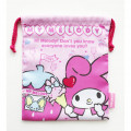 Japan Sanrio Drawstring Bag - My Melody Pink Love - 1