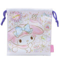 Japan Sanrio Drawstring Bag - My Melody White & Pink - 1