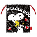 Japan Snoopy Drawstring Bag - Beagle Hug - 1