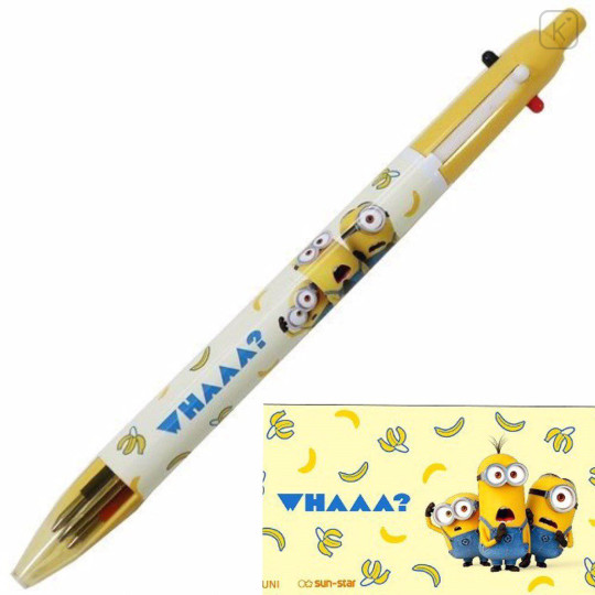 Japan Despicable Me 2+1 Multi Ballpoint Pen & Mechanical Pencil - Minions - 1