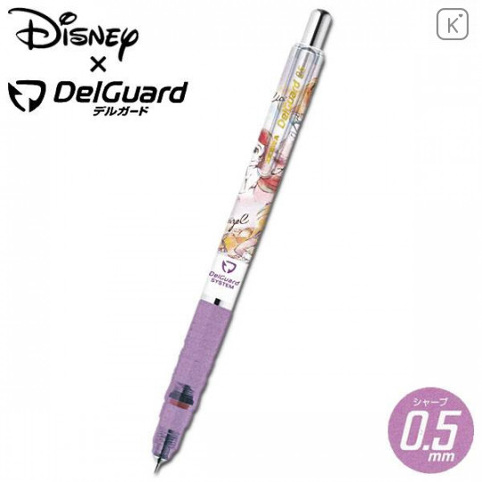 Japan Disney Zebra DelGuard Mechanical Pencil - Princess Ariel Alice Rapunzel - 1