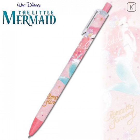 Japan Disney Mechanical Pencil - Princess Little Mermaid Ariel Watercolour Cherry Pink - 1
