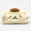 Japan Sanrio Pompompurin Pudding Dog Fluffy Pouch - 1