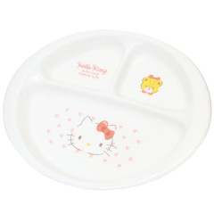 Japan Sanrio Porcelain Kid Meal Plate - Hello Kitty : Heart